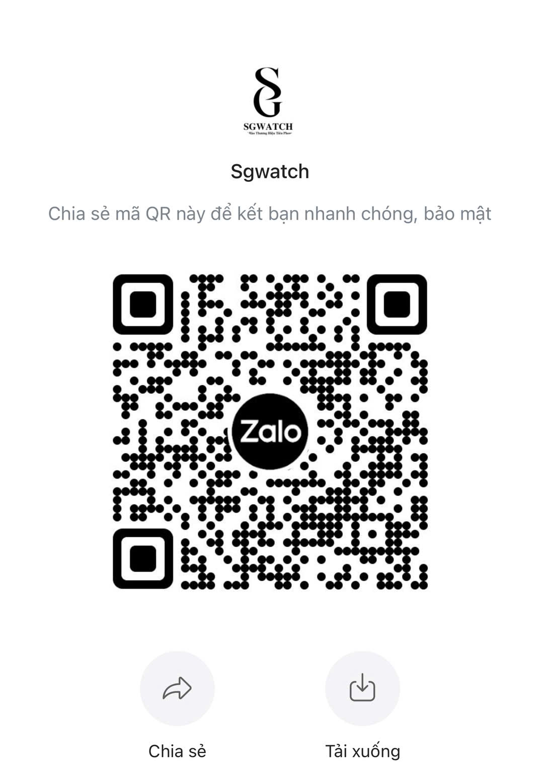 QR Zalo SGWatch